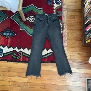 Madewell Cali-Demi Boot black stretch denim